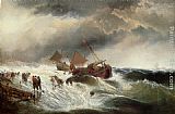 Edward Moran Shipwreck painting